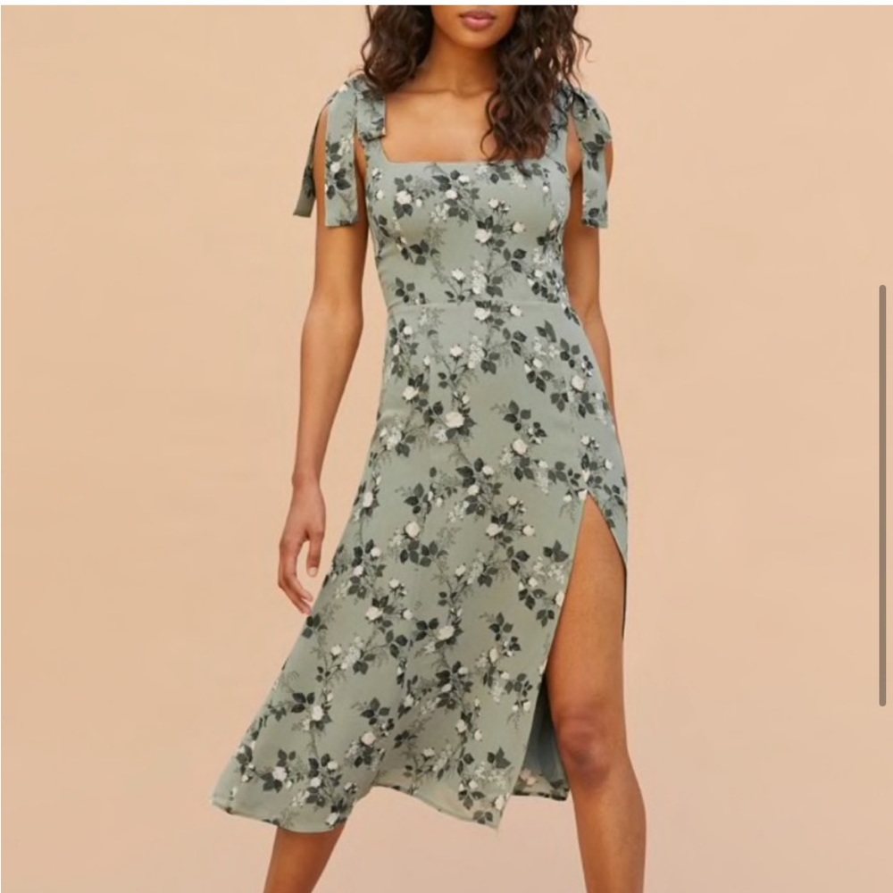 NWOT Reformation Twilight Dress Verde